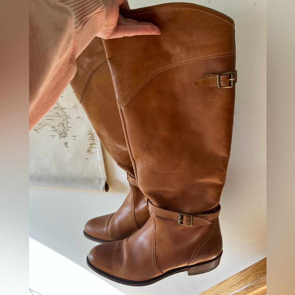 Frye Dorado Cognac riding boots